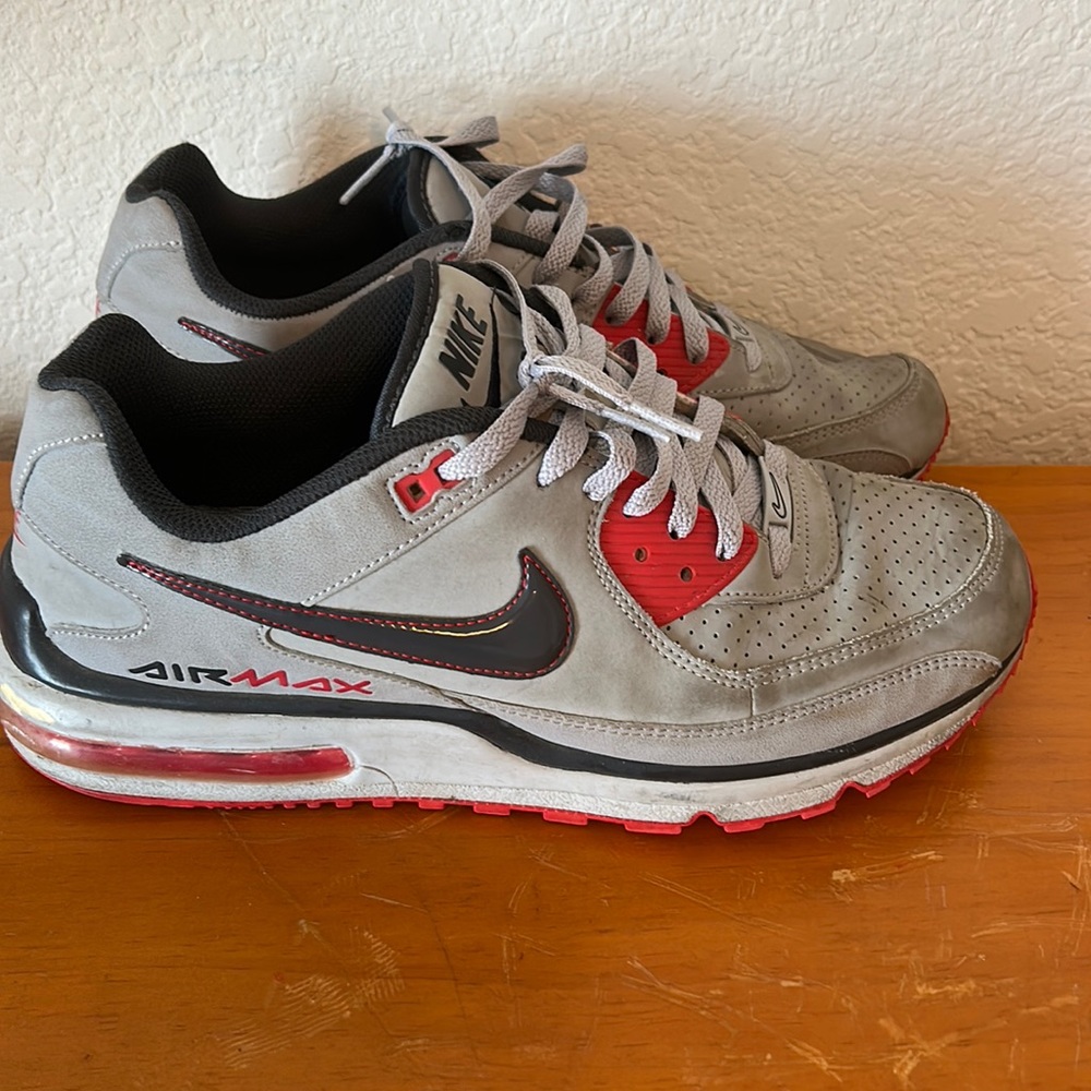 Nike Air Max Wright 'Grey Red' - 317551 026